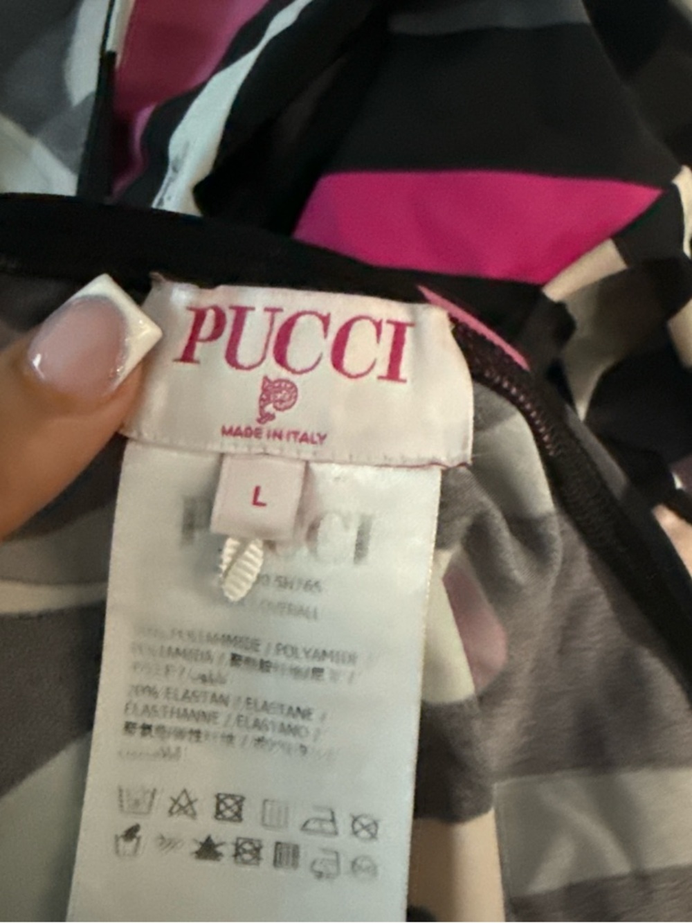 Pink and Black Women's Dress Top -